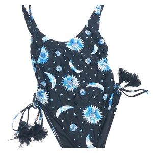 Forever 21 high rise one piece bathing suit